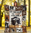 Some Things Just Fill Your Heart Without Trying Giving Border Collie Lovers Fleece Blanket