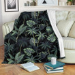 Vintage Rainforest Pattern Print Design Fleece Blanket