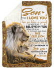 Amazing Gift For Son I Love You To The Moon And Back Fleece Blanket Sherpa Blanket