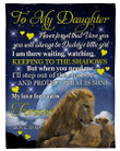 Beautiful Gift For Daughter My Love For You Is Forever Fleece Blanket