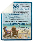 I Love You Forever And Always Husband To Wife On Beach Sherpa Blanket