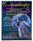 You'll Always Be My Granddaughter Grandma To Granddaughter Fleece Blanket Fleece Blanket
