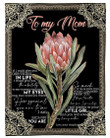King Protea Daughter Gifts For Mom If I Could Give You One Thing In Life Fleece Blanket