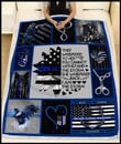 Police Blanket Gift For Woman I Am The Storm