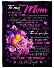 I Am Because You Are Gifts For Mom Fleece Blanket