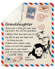 There Was A Little Girl Stole My Heart To Granddaughter Airmail Sherpa Blanket