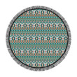 Indian Navajo Ethnic Themed Pattern Printed Round Beach Towel
