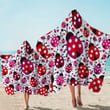 A Loveliness Of Ladybugs Printed Hooded Towel