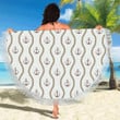 Vintage Anchor Classic Pattern Round Beach Towel
