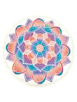 Mandala Flower Patterns Printed Round Beach Towel