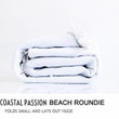 Moonlight Magic On Sea Printed Round Beach Towel