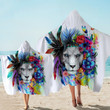 The Original Lion Vibes Printed Hooded Towel