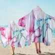 Waikiki Pink And Blue Printed Hooded Towel