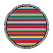 Colorful Serape Pattern All Over Printed Round Beach Towel