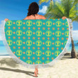 Celtic Tree Of Life Print Pattern Round Beach Towel