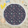 Boho Dream Catcher Colorful Printed Round Beach Towel