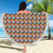 African Fashion Pattern Printed Round Beach Towel