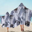 Snow Beasts Hazy Printed Hooded Towel