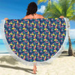 Toucan Parrot Design Round Beach Towel