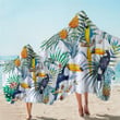Tropical Leaves And Jungle Zest Hooded Towel