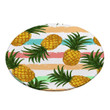 Pineapple Party Pattern Printed Round Beach Towel