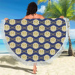 Anchor Cirlce Luxury Pattern Round Beach Towel