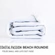 Seashells By The Seashore Printed Round Beach Towel
