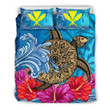 Hawaii Sea Turtle Hibiscus Coconut Tree Duvet Cover Bedding Set