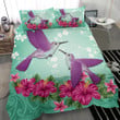 Alohawaii Humming Bird Hibiscus Out Style Duvet Cover Bedding Set