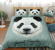 Giant Panda Light Grey Background Duvet Cover Bedding Set