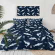 White Shark Themed Duvet Cover Bedding Set