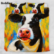 Milk Cow Art Duvet Cover Bedding Set