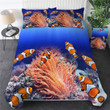Clown Fish 3d Ocean Coral Duvet Cover Bedding Set