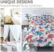 Cartoon Dinosaur Patterns Duvet Cover Bedding Set