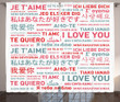 Emotional Messages Art I Love You Window Curtain Door Curtain