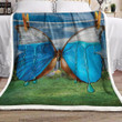 Hanging Butterfly Printed Sherpa Fleece Blanket