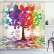 Colorful Spring Tree Shower Curtain Home Decor