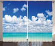 Hawaiian Exotic Sky Pattern Window Curtain Door Curtain