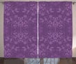 Arrangement Ornament Purple Pattern Window Curtain Door Curtain