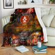 Firefighter Save Lives From Fire Printed Sherpa Fleece Blanket