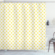 Picnic Yellow Spots Pattern Shower Curtain Home Decor