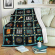 Music Instruments Printed Sherpa Fleece Blanket