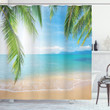 Surf Tourism Beachside Peace Pattern Printed Shower Curtain