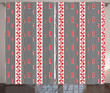 Vertical Stripes Circles Printed Window Curtain Home Decor