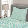 Square Pastel Mosaic 3D Printed Bedspread Set