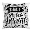 Dare To Be Different Pattern Art Printed Cushion Cover