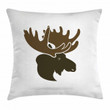 Canadian Deer Head Art Printed Cushion Cover