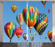 Journey Fun Sky Hot Air Balloon Window Curtain Home Decor