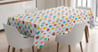 Nursery Colorful Drops Vegetable Pattern Printed Tablecloth
