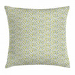 Flourishing Country Flowers Pattern Printed Cushion Cover